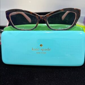 Kate Spade Brown Cat-Eye Glasses